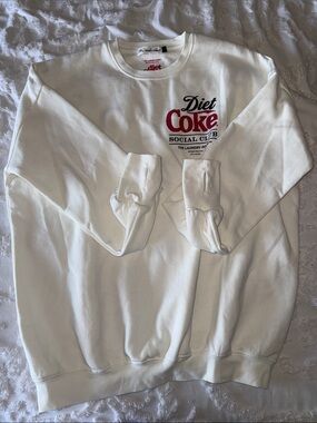 THE LAUNDRY ROOM Diet Coke Social Club White Crewneck Sweatshirt